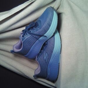 Skechers Periwinkle/Mint Air Cooled Goga Mat Max Cushion Sneakers